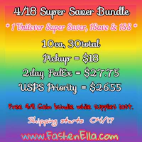 a rainbow banner with the words super saver bundle