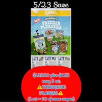 a flyer with a picture of ice cream and ice cream