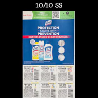 a flyer with a list of products for protection and prevention