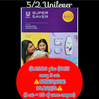 a flyer with the words super saver and an image of a baby