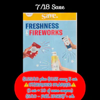 a flyer with the words freshness fireworks