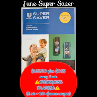 a flyer for june super saver